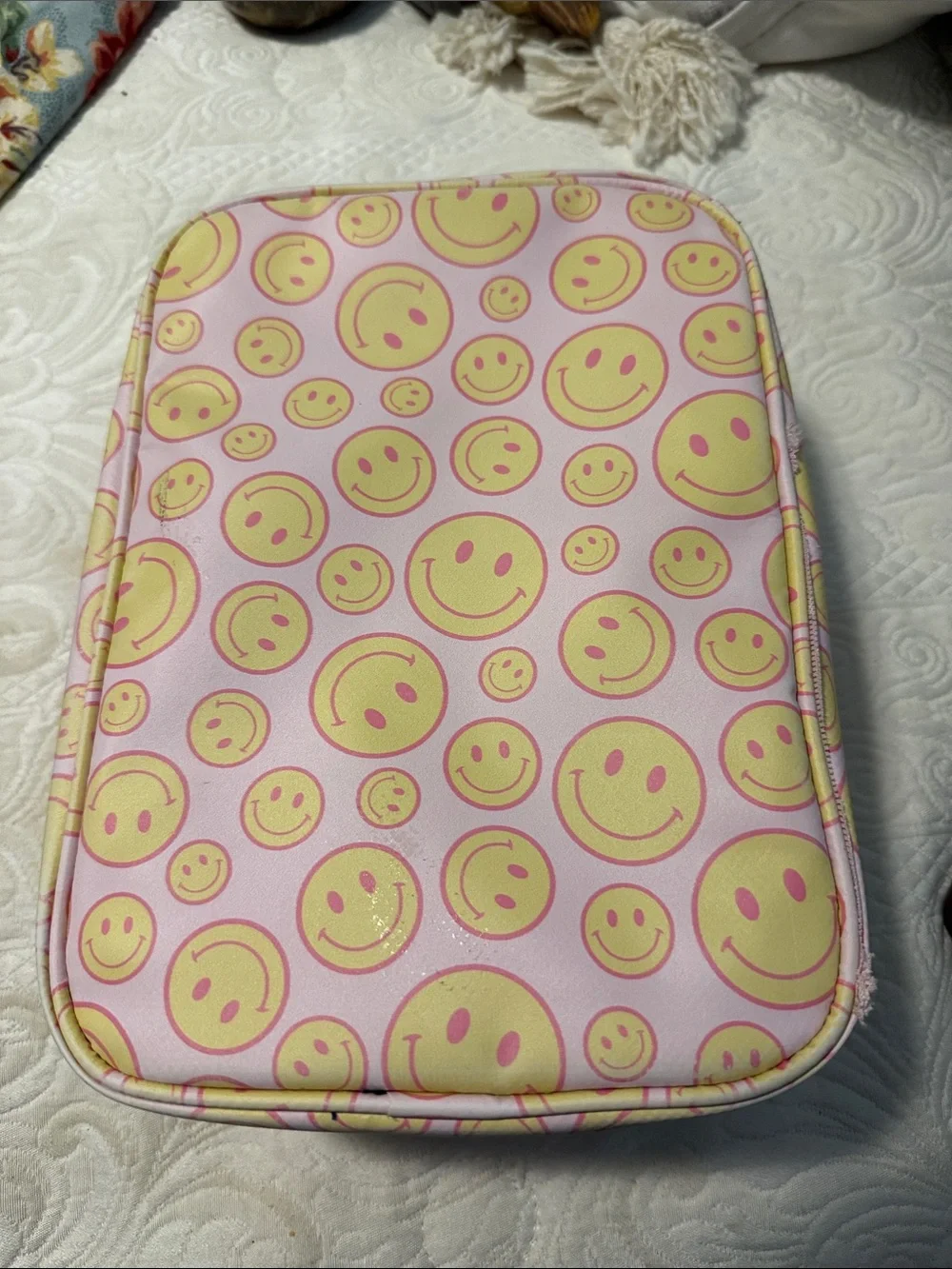 Swig Pink Smiley Tech Pouch – Cute Phone & Accessory Case